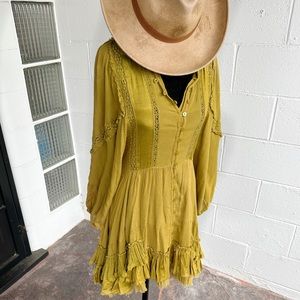 Free People Olive Ambrosia Dress 🌿